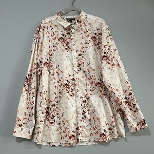 INC MEN BUTTON UP SHIRT LONG SLEEVE SZ 3XL